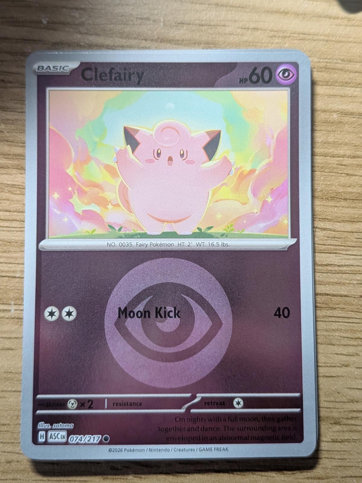 Ascended Heroes Clefairy [Energy] Pokémon card